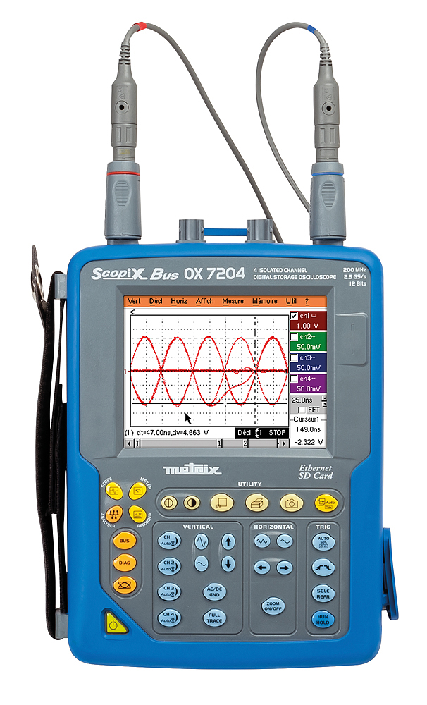 OX7204-BUS 便攜式隔離通道示波器 